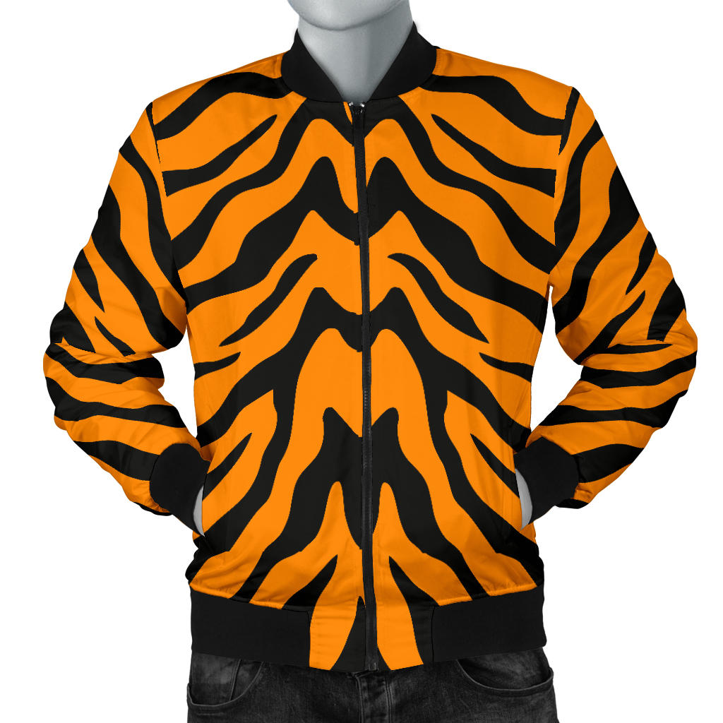 Bengal Tigers Skin Print Pattern Men’S Bomber Jacket