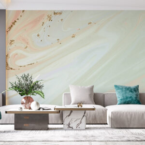 Soft Green Marble Wallpaper Mural