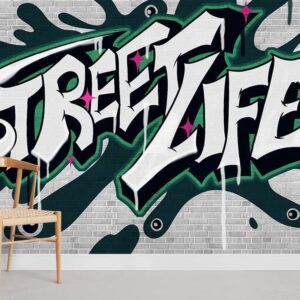 Street Life Wallpaper Mural
