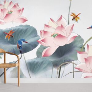 Summer Lotus Wallpaper Mural