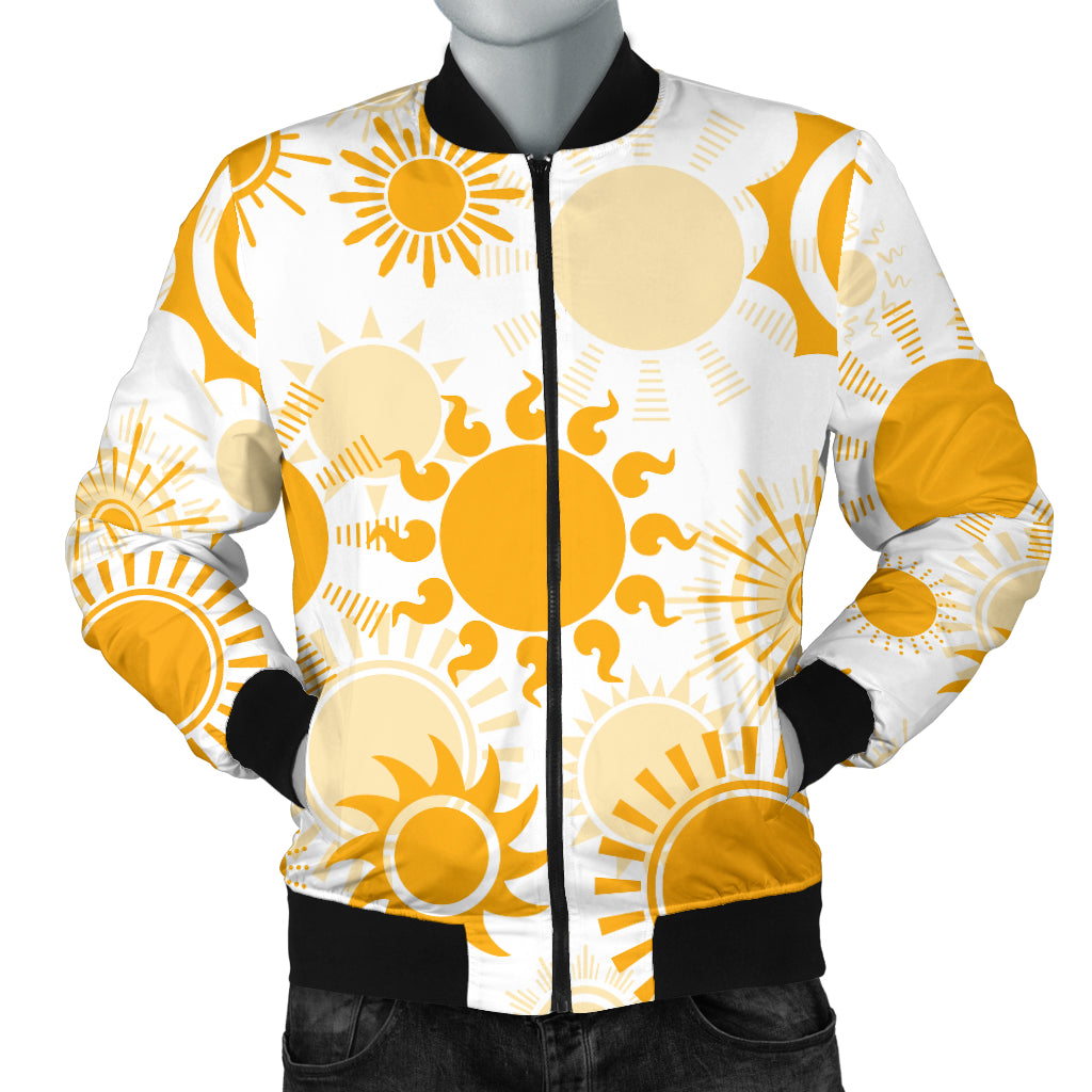 Sun Design Pattern Men’S Bomber Jacket